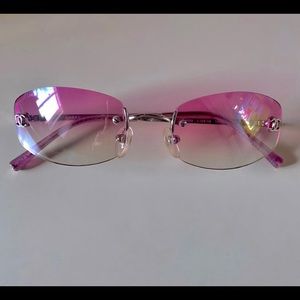 RARE PINK OMBRÉ VINTAGE CHANEL SUNGLASSES